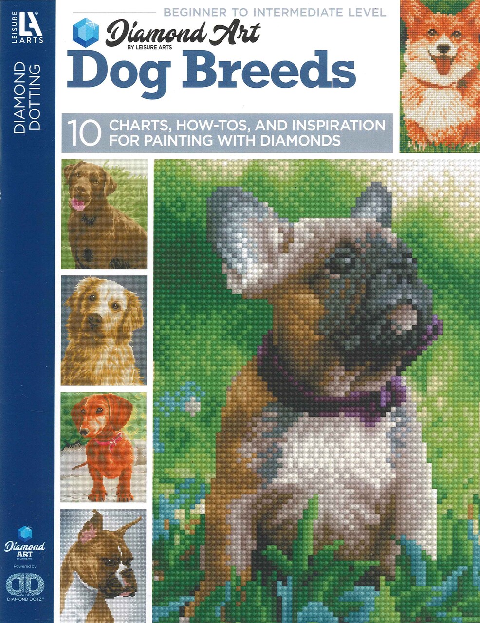 Diamond Art By Leisure Arts Dog Breeds Painting Chart And Idea Diamond Dotting Book